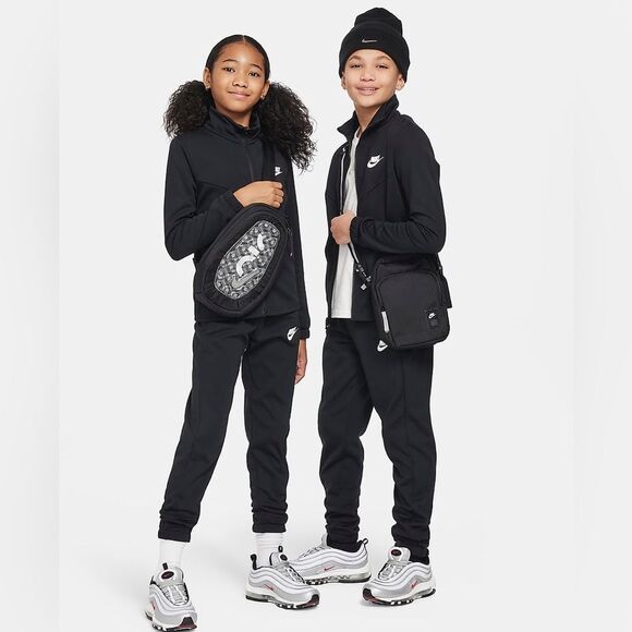 Nike Sportswear Big Kids' 2Pc Tracksuit black hoodie size M NWT in packaging‎ - Picture 1 of 9